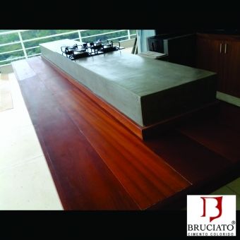 CIMENTO QUEIMADO - BANCADA / ESCADA